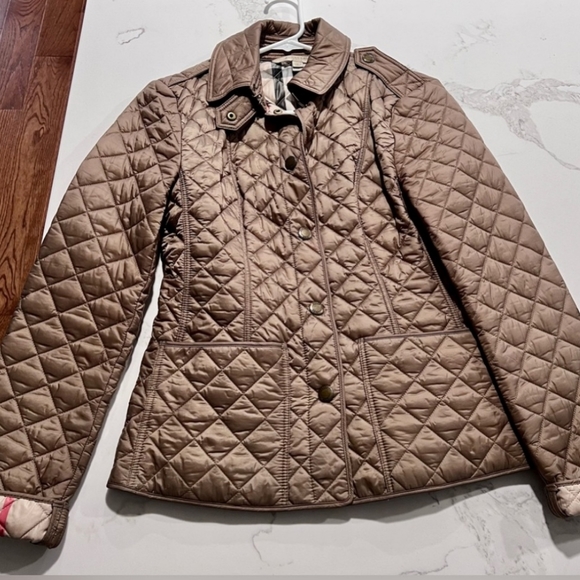 AUTH BURBERRY Quilted Nova Check Plaid lined jacket SIZE SMALL - Picture 6 of 8